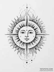 Tattoo design a zodiac symbol with a bold, st... - эскиз тату (№1754397353_0, 05.08.2025 12:35) — Tatufoto.com