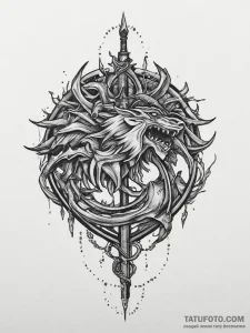 A house sigil from game of thrones (e.g., sta... - эскиз тату (№1754400779_0, 05.08.2025 13:32) — Tatufoto.com