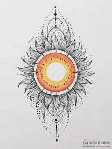 Tattoo sketch: a stylized representation of a... - эскиз тату (№1754403031_0, 05.08.2025 14:10) — Tatufoto.com
