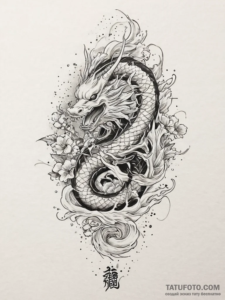 Tattoo sketch a samurai's stoic profile, conv... - эскиз тату (№1754404276_0, 05.08.2025 14:31) — Tatufoto.com