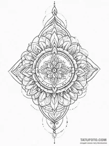 Tattoo design a subtle representation of a he... - эскиз тату (№1754405306_0, 05.08.2025 14:48) — Tatufoto.com