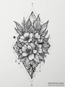 Tattoo design a small, unique motif that hold... - эскиз тату (№1754407383_0, 05.08.2025 15:23) — Tatufoto.com