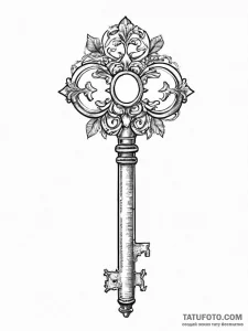 Antique key collection, tattoo flash sheet de... - эскиз тату (№1754410031_0, 05.08.2025 16:07) — Tatufoto.com