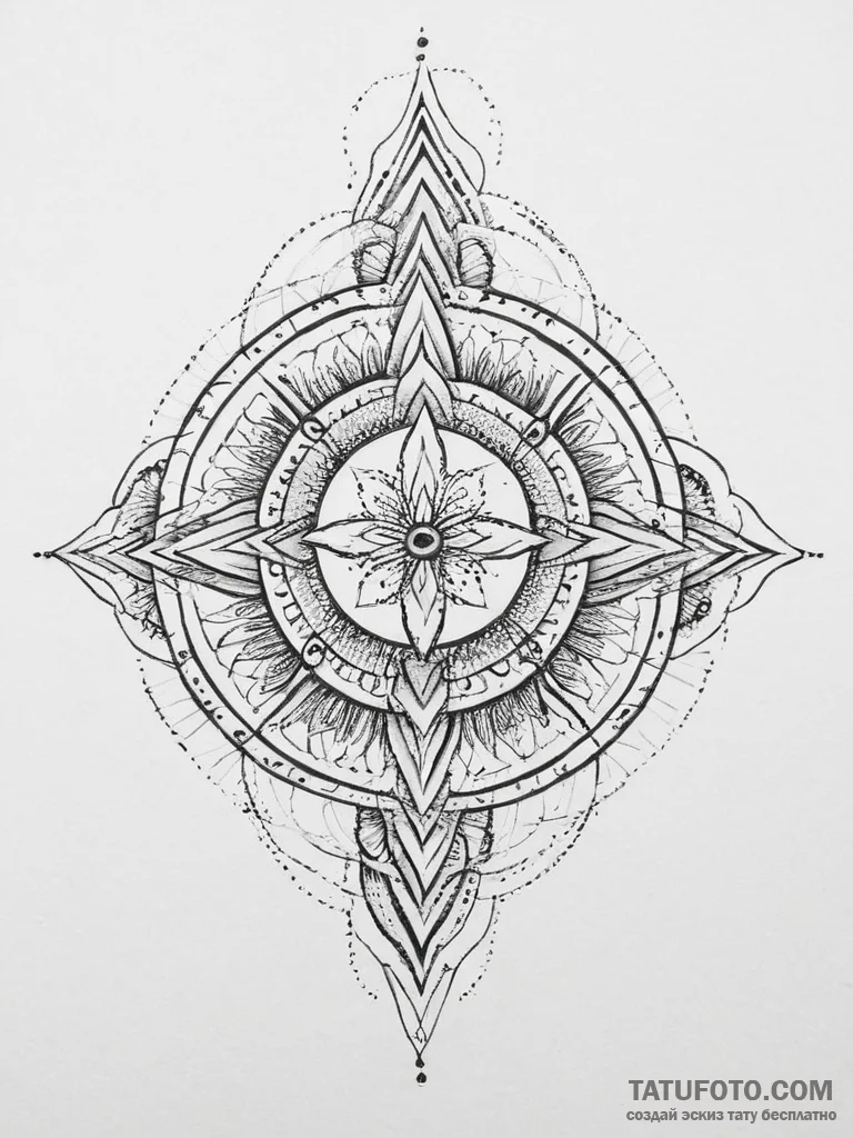 Tattoo design an abstract representation of a... - эскиз тату (№1754411064_0, 05.08.2025 16:24) — Tatufoto.com