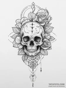 Tattoo design a realistic botanical illustrat... - эскиз тату (№1754411479_0, 05.08.2025 16:31) — Tatufoto.com