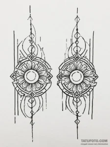 Tanjiro's hanafuda earrings from demon slayer... - эскиз тату (№1754411894_0, 05.08.2025 16:38) — Tatufoto.com
