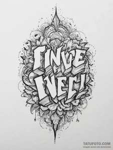 Tattoo sketch a unique personal signature or... - эскиз тату (№1754413743_0, 05.08.2025 17:09) — Tatufoto.com