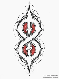 Tattoo sketch a stylized "uploading" symbol w... - эскиз тату (№1754414575_0, 05.08.2025 17:22) — Tatufoto.com