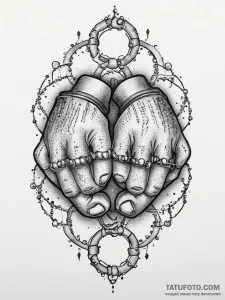 Brass knuckles, tattoo flash sheet design, do... - эскиз тату (№1754416430_0, 05.08.2025 17:53) — Tatufoto.com