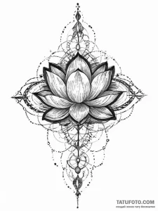 The unalome symbol (is there, but can be comb... - эскиз тату (№1754417035_0, 05.08.2025 18:03) — Tatufoto.com