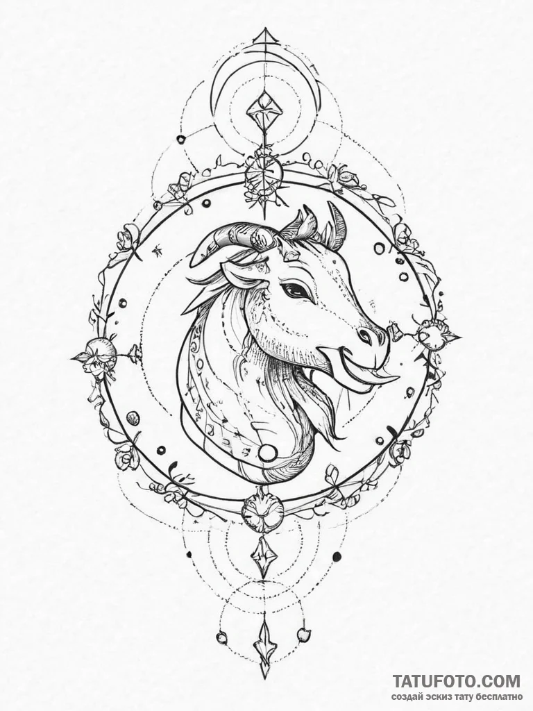 Tattoo design a simplified, cute version of t... - эскиз тату (№1754419476_0, 05.08.2025 18:44) — Tatufoto.com