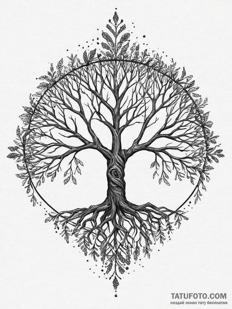 Tattoo sketch: a kolovrat made of interwoven... - эскиз тату (№1754420301_0, 05.08.2025 18:58) — Tatufoto.com