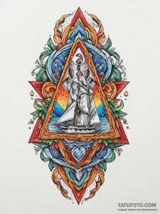 Rune stone, tattoo line art, old school tradi... - эскиз тату (№1754430788_0, 05.08.2025 21:53) — Tatufoto.com