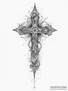 Tattoo design the first letter of a name tran... - эскиз тату (№1754430988_0, 05.08.2025 21:56) — Tatufoto.com