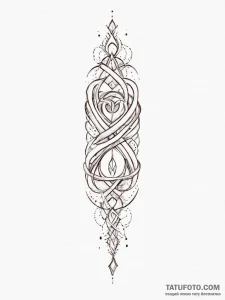 Tattoo design a small, abstract symbol on the... - эскиз тату (№1754431186_0, 05.08.2025 21:59) — Tatufoto.com