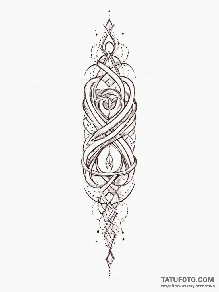 Tattoo design a small, abstract symbol on the... - эскиз тату (№1754431186_0, 05.08.2025 21:59) — Tatufoto.com