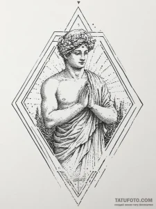 Statue, artistic tattoo sketch, dotwork tatto... - эскиз тату (№1754432772_0, 05.08.2025 22:26) — Tatufoto.com