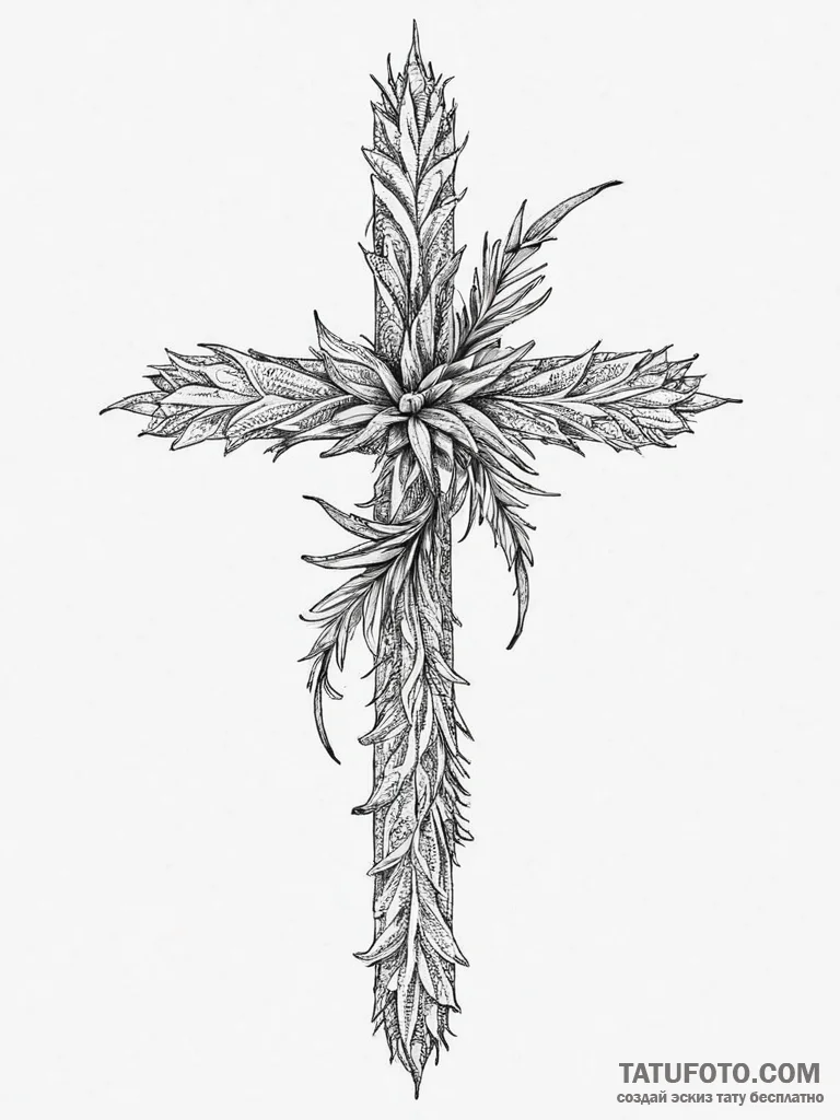 Aloe, ink illustration for tattoo, sketch tat... - эскиз тату (№1754433170_0, 05.08.2025 22:32) — Tatufoto.com