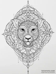 Tattoo design a blackwork tattoo of the zodia... - эскиз тату (№1754433778_0, 05.08.2025 22:42) — Tatufoto.com