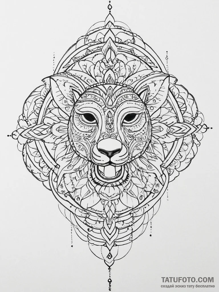 Tattoo design a blackwork tattoo of the zodia... - эскиз тату (№1754433778_0, 05.08.2025 22:42) — Tatufoto.com