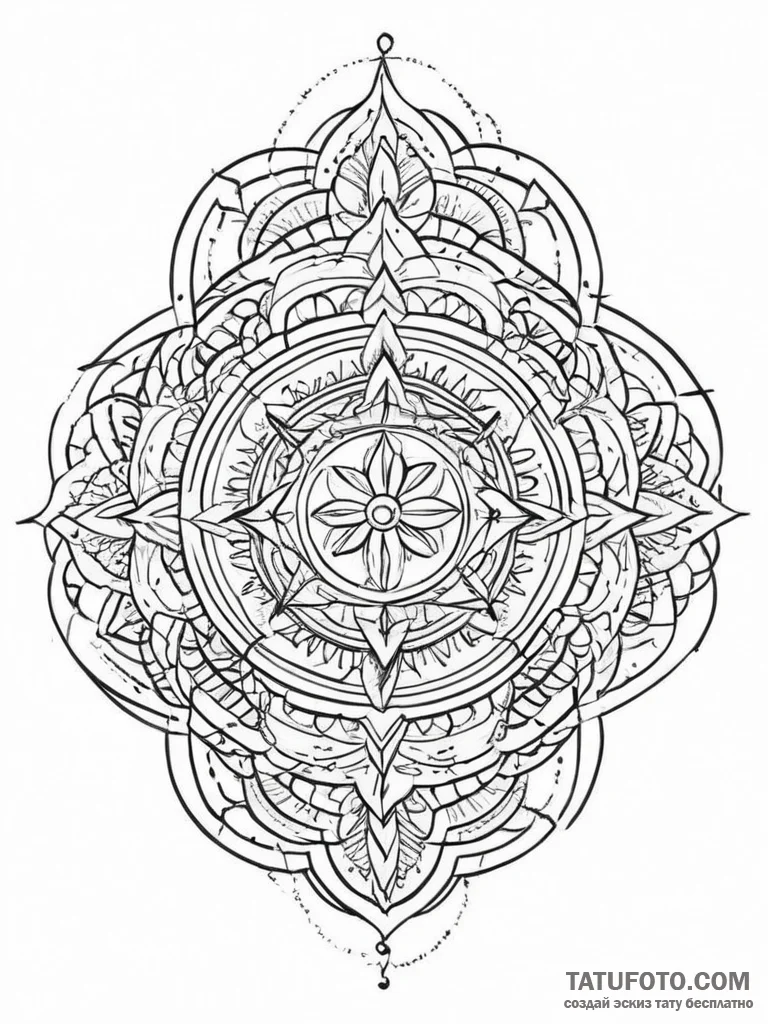 Ninja, ink illustration for tattoo, bold outl... - эскиз тату (№1754434791_0, 05.08.2025 22:59) — Tatufoto.com