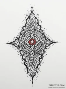 Tribal (pattern), tattoo line art, black and... - эскиз тату (№1754435397_0, 05.08.2025 23:09) — Tatufoto.com