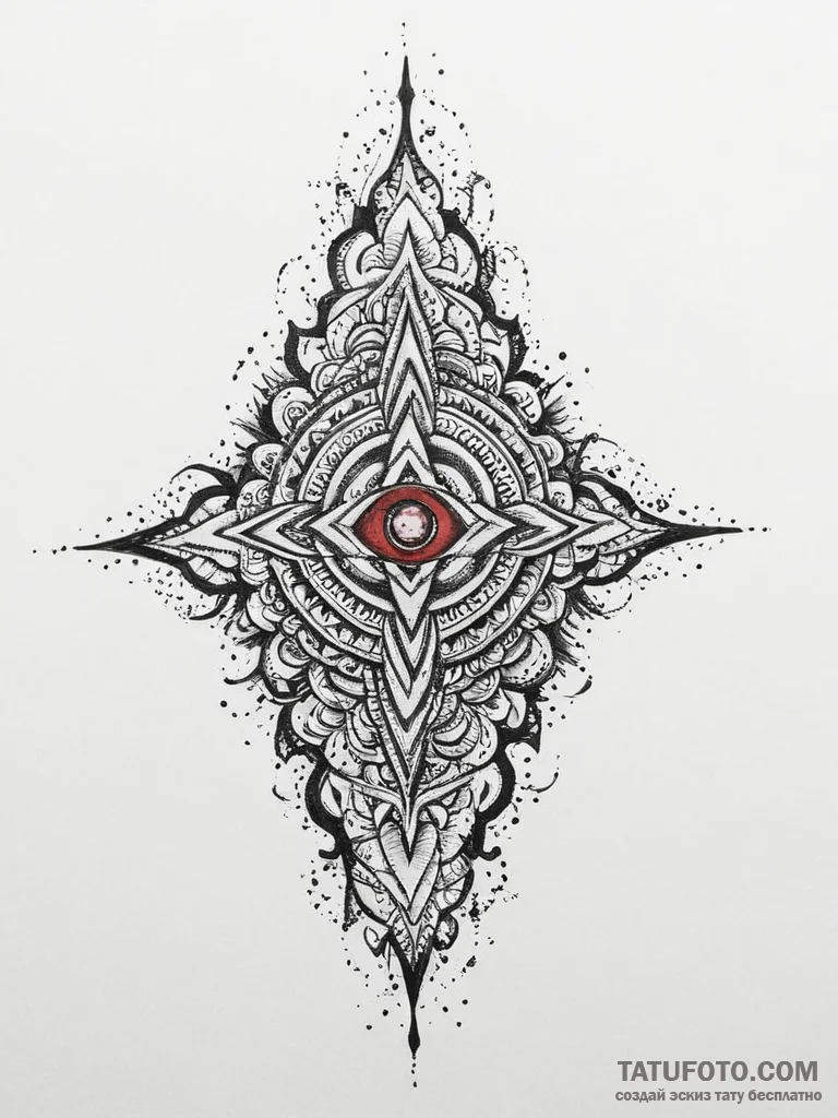 Tribal (pattern), tattoo line art, black and... - эскиз тату (№1754435397_0, 05.08.2025 23:09) — Tatufoto.com