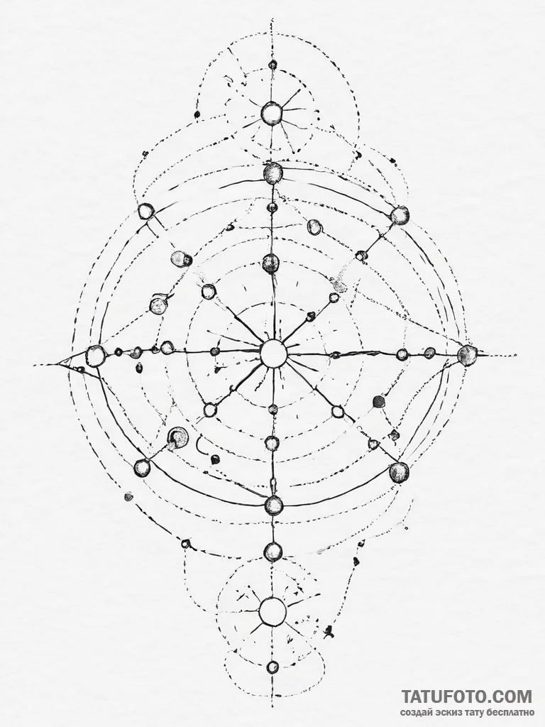 Constellation map (specific one like orion),... - эскиз тату (№1754437418_0, 05.08.2025 23:43) — Tatufoto.com