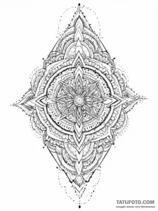 Dagger, artistic tattoo sketch, on a clean wh... - эскиз тату (№1754439437_0, 06.08.2025 00:17) — Tatufoto.com