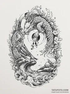 Sisyphus pushing the boulder, artistic tattoo... - эскиз тату (№1754441848_0, 06.08.2025 00:57) — Tatufoto.com