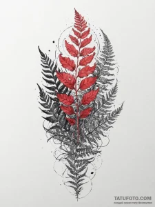 A watercolor tattoo sketch of the mythical fe... - эскиз тату (№1754442046_0, 06.08.2025 01:00) — Tatufoto.com