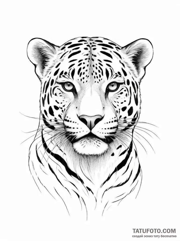 Jaguar - эскиз тату (№1754443837_0, 06.08.2025 01:30) — Tatufoto.com