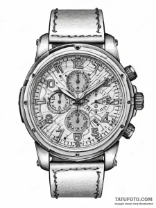 Tattoo design a detailed, tactical watch, sym... - эскиз тату (№1754444639_0, 06.08.2025 01:43) — Tatufoto.com