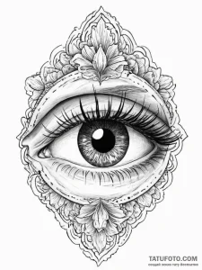 Tattoo design a fine line drawing of a human... - эскиз тату (№1754445442_0, 06.08.2025 01:57) — Tatufoto.com