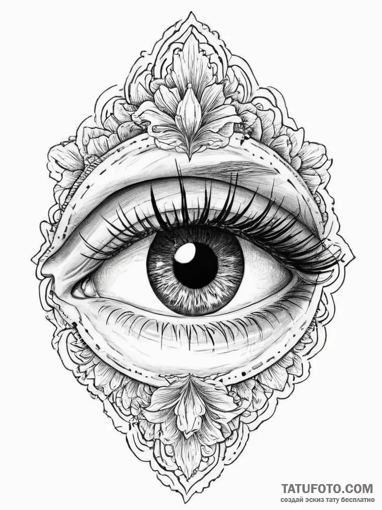 Tattoo design a fine line drawing of a human... - эскиз тату (№1754445442_0, 06.08.2025 01:57) — Tatufoto.com
