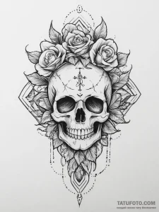 Tattoo sketch a stylized "uploading" symbol w... - эскиз тату (№1754446245_0, 06.08.2025 02:10) — Tatufoto.com