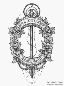 Roman numerals, tattoo sketch design, dotwork... - эскиз тату (№1754448060_0, 06.08.2025 02:41) — Tatufoto.com