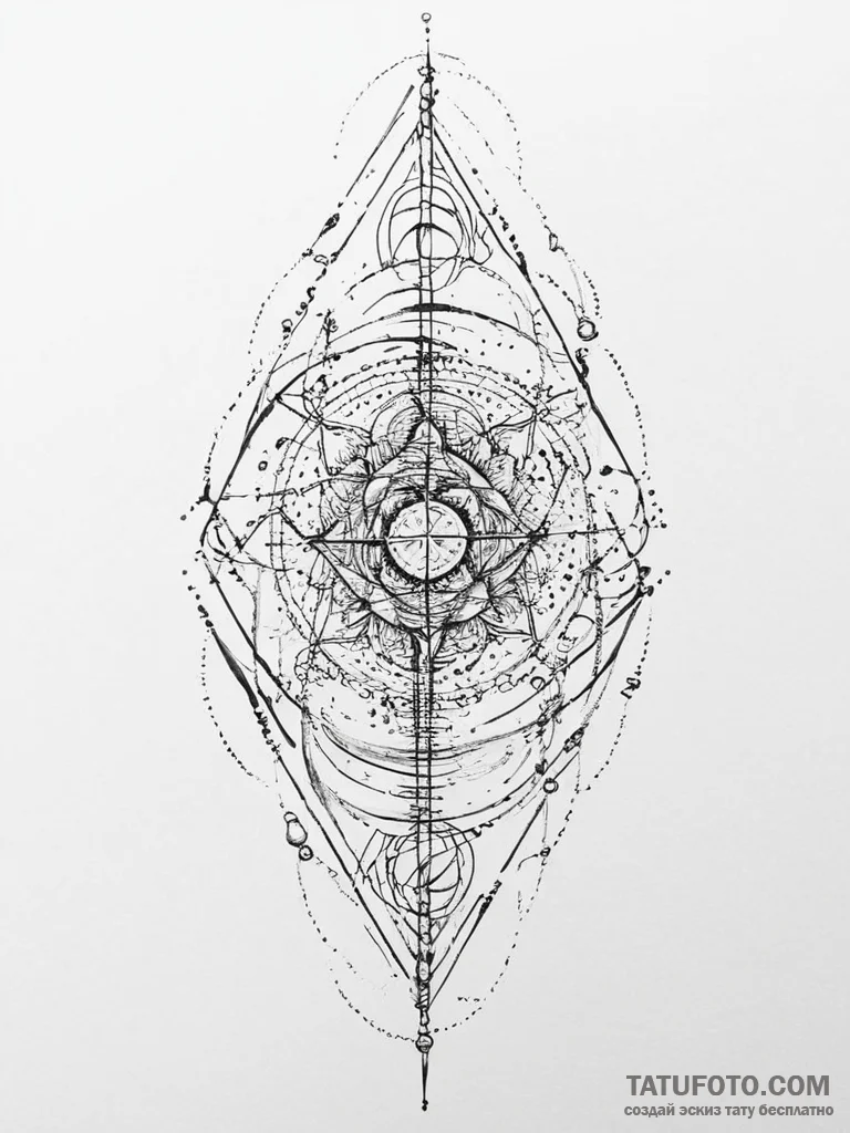Tattoo design an abstract representation of "... - эскиз тату (№1754452114_0, 06.08.2025 03:48) — Tatufoto.com