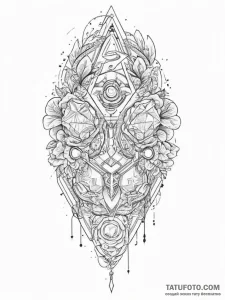 Tattoo design a glowing rgb led strip arrange... - эскиз тату (№1754455933_0, 06.08.2025 04:52) — Tatufoto.com
