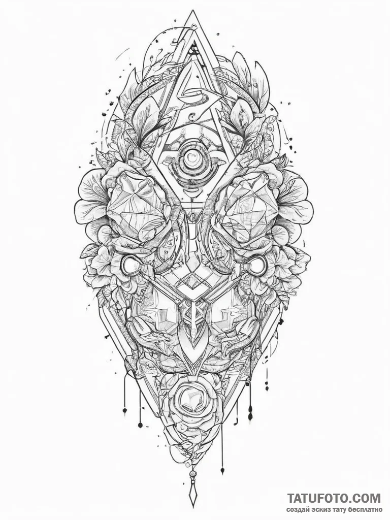 Tattoo design a glowing rgb led strip arrange... - эскиз тату (№1754455933_0, 06.08.2025 04:52) — Tatufoto.com