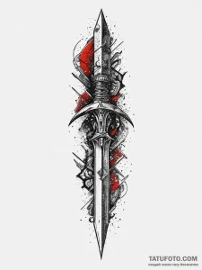 The crysknife from dune, tattoo flash sheet d... - эскиз тату (№1754457535_0, 06.08.2025 05:18) — Tatufoto.com