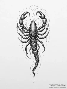 Tattoo design a scorpio scorpion, its body ma... - эскиз тату (№1754458542_0, 06.08.2025 05:35) — Tatufoto.com