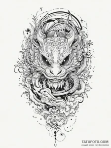 Tattoo design a stylized night vision goggles... - эскиз тату (№1754459944_0, 06.08.2025 05:59) — Tatufoto.com