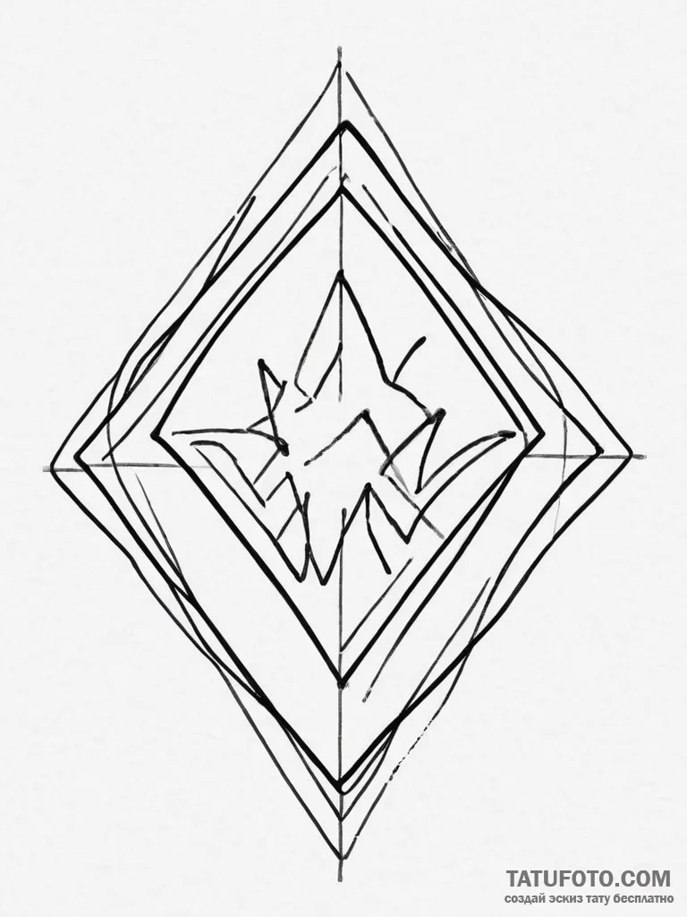 Tattoo design a solid black square or rectang... - эскиз тату (№1754461546_0, 06.08.2025 06:25) — Tatufoto.com