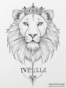 Tattoo sketch "i will" text for leo, with a b... - эскиз тату (№1754462955_0, 06.08.2025 06:49) — Tatufoto.com