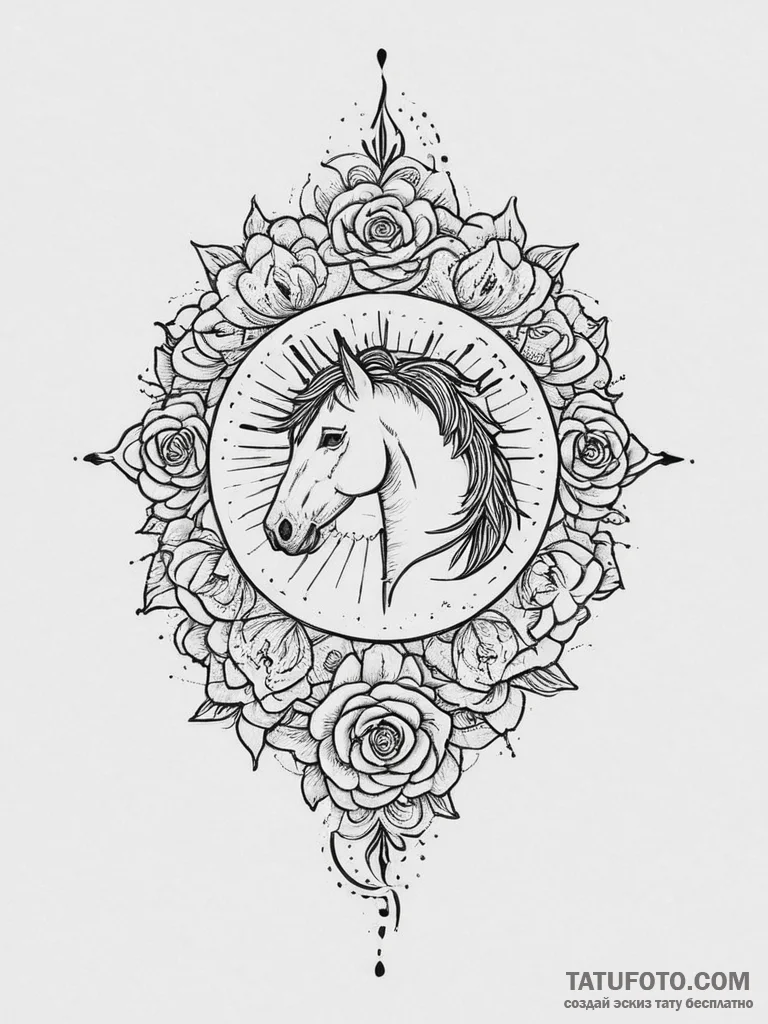 Tattoo design: a combination of dazhbog's sun... - эскиз тату (№1754464968_0, 06.08.2025 07:22) — Tatufoto.com