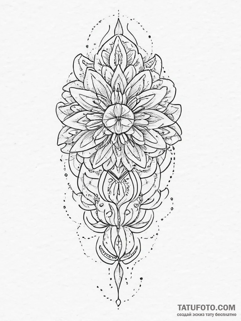 A person getting a traditional tattoo., tatto... - эскиз тату (№1754466011_0, 06.08.2025 07:40) — Tatufoto.com