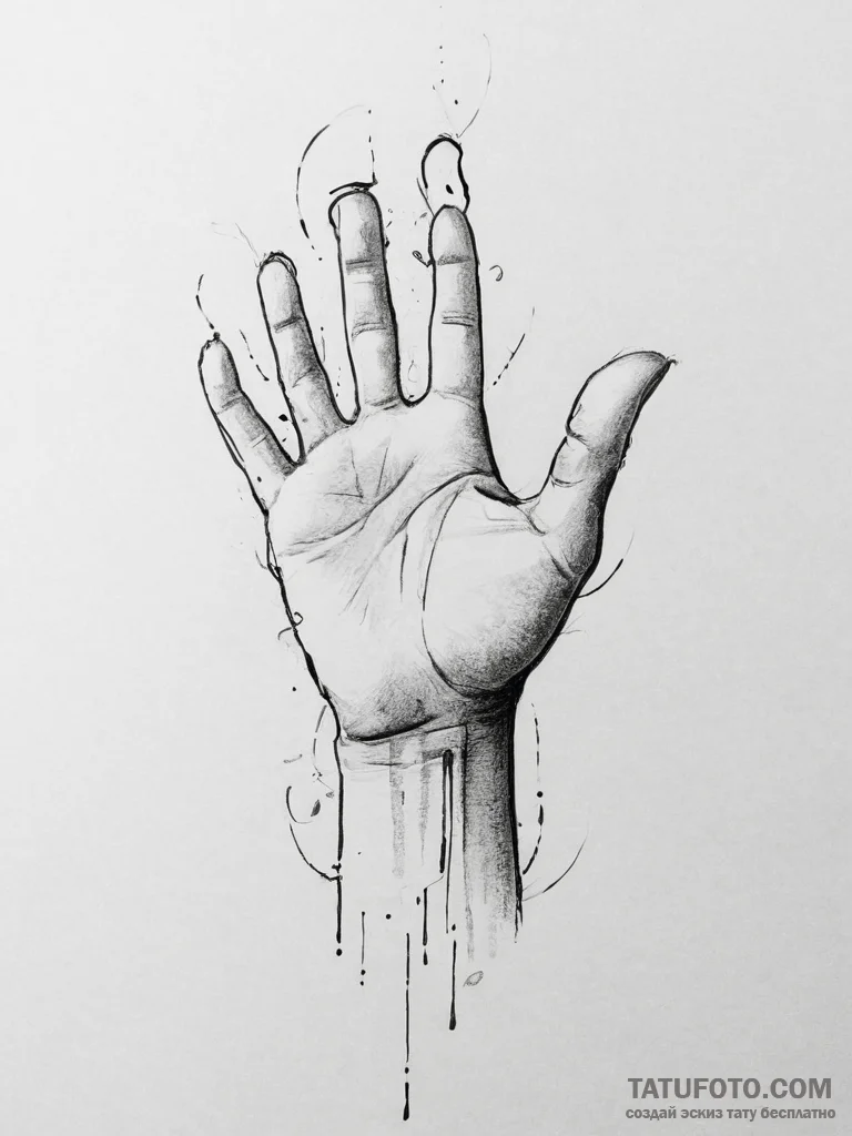 Tattoo sketch a pixelated character dissolvin... - эскиз тату (№1754466213_0, 06.08.2025 07:43) — Tatufoto.com