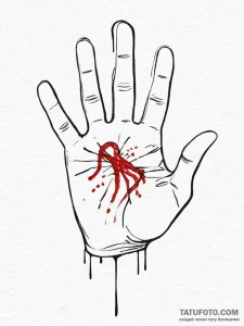 Tattoo sketch a subtle 'handprint' of a lost... - эскиз тату (№1754475270_0, 06.08.2025 10:14) — Tatufoto.com