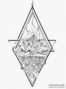 Tattoo design: a geometric tattoo of mokosh's... - эскиз тату (№1754479292_0, 06.08.2025 11:21) — Tatufoto.com